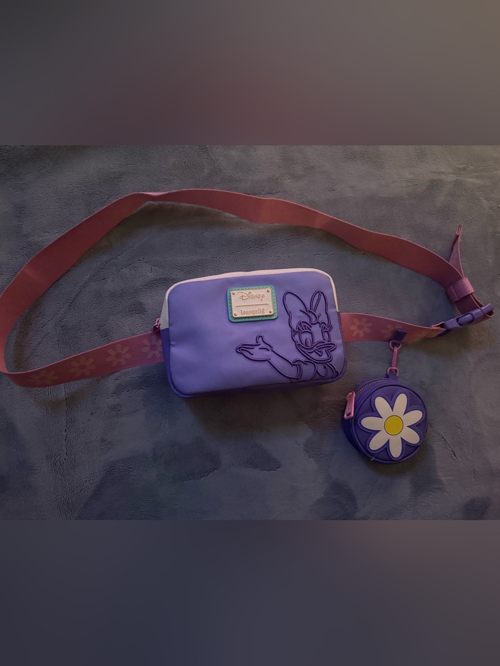 Loungefly Lavender Daisy Duck Crossbody with Coin Pouch